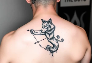 Bradley Wolf Sagittarius 23 tattoo idea