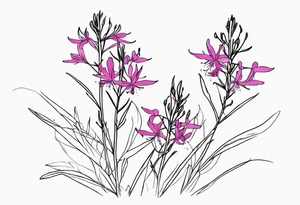 ocean fireweed tattoo idea