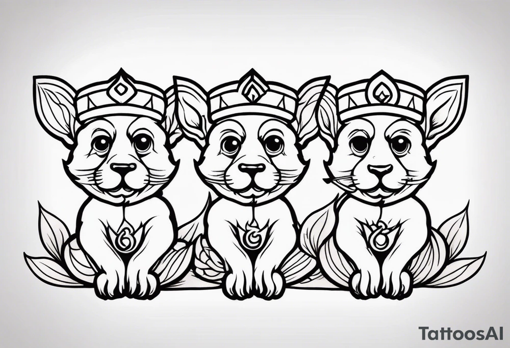 3 wise monekys tattoo idea