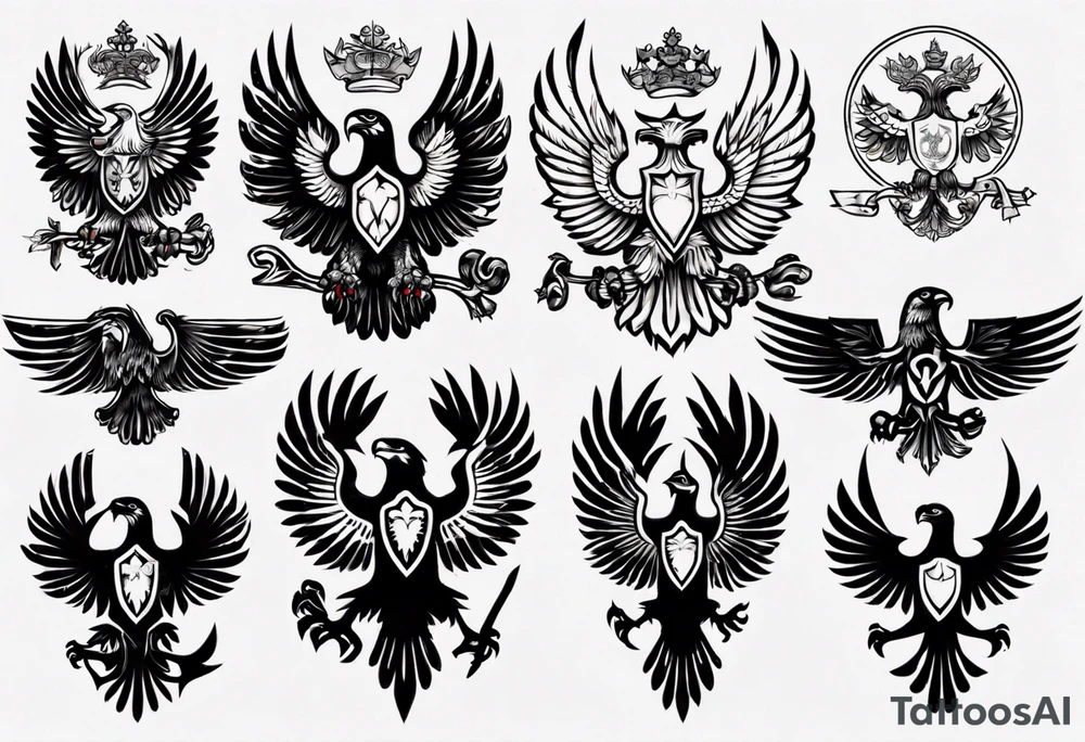russian eagle tattoo idea