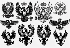 russian eagle tattoo idea