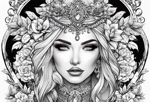 Beautiful wedding tattoo idea