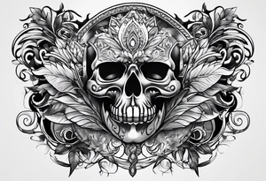 Chest tattoo only on one side of the chest tattoo idea