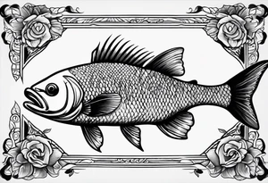 Bone fish tattoo idea