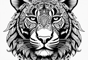aztec black jaguar tattoo idea