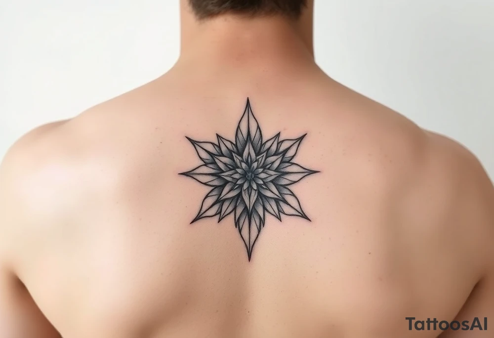 star flower tattoo idea