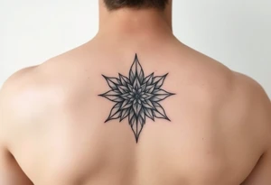 star flower tattoo idea