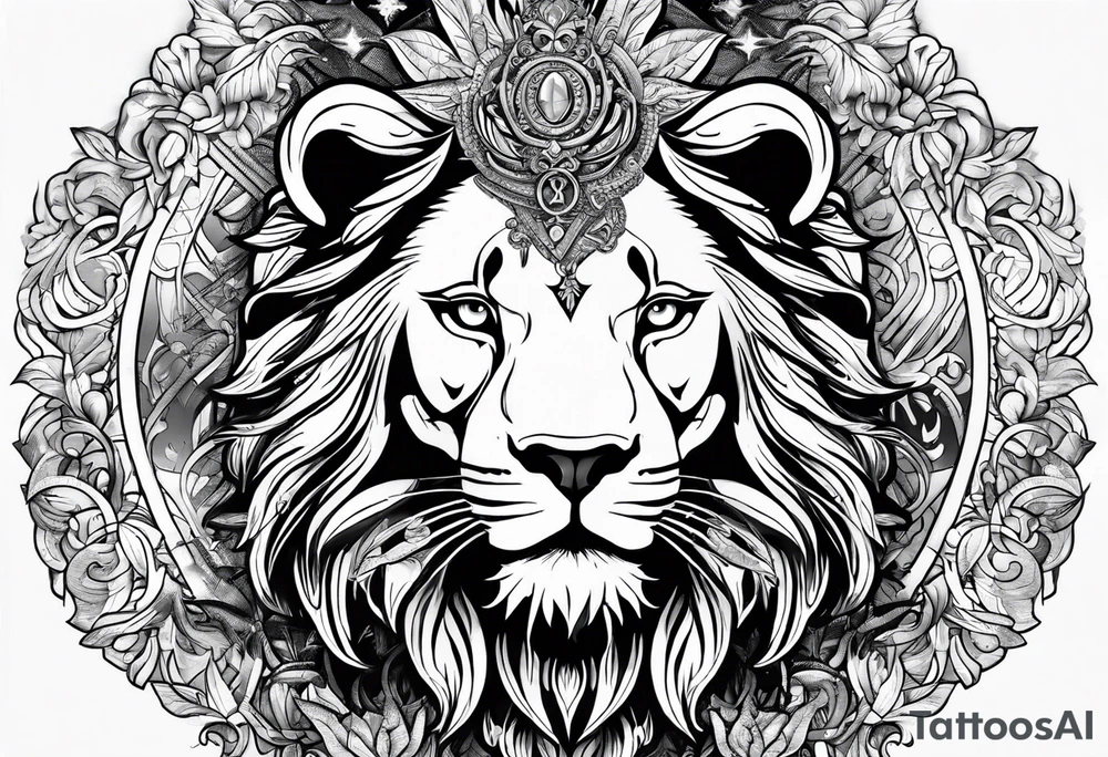 Leo with SWAT symbol tattoo idea