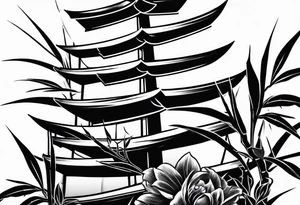 bamboo tattoo idea