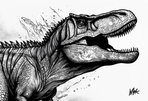 t rex tattoo idea