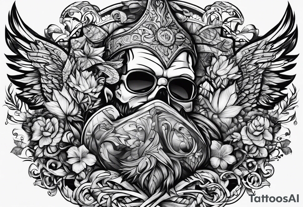 father son puzzle tattoo idea
