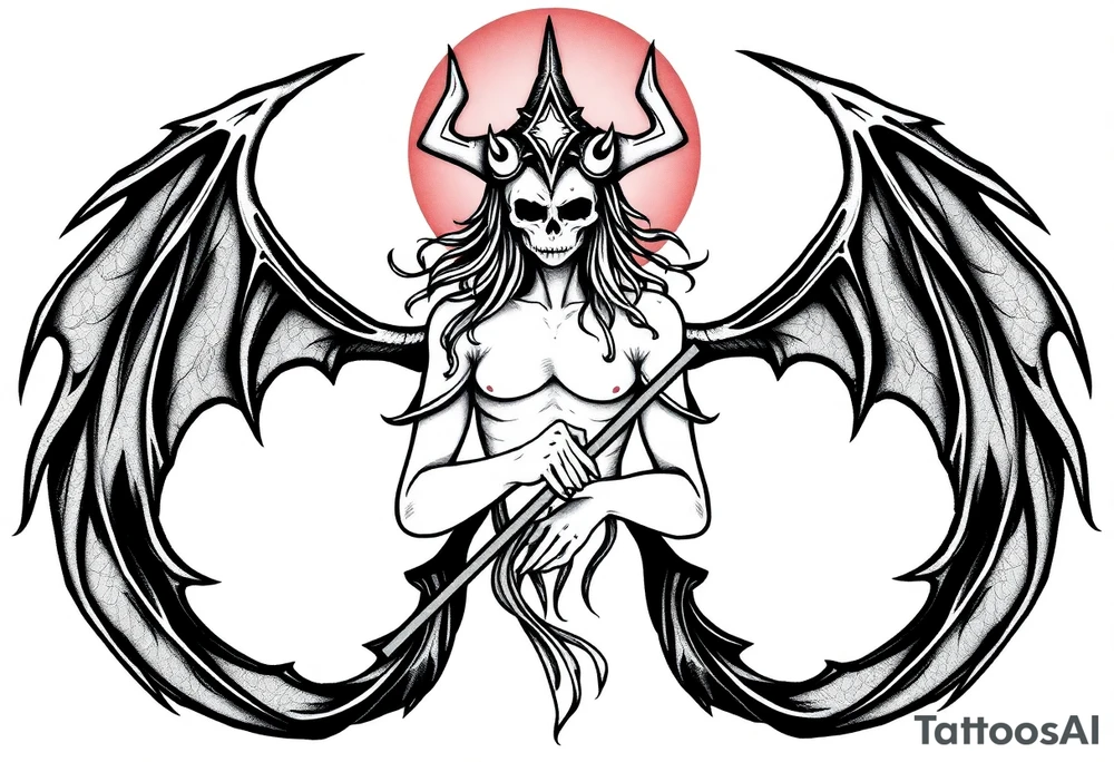 mystical  bringer of death tattoo idea