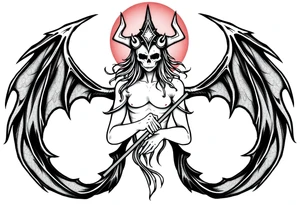 mystical  bringer of death tattoo idea