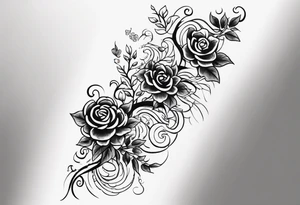 Vines crawling up the arm. tattoo idea
