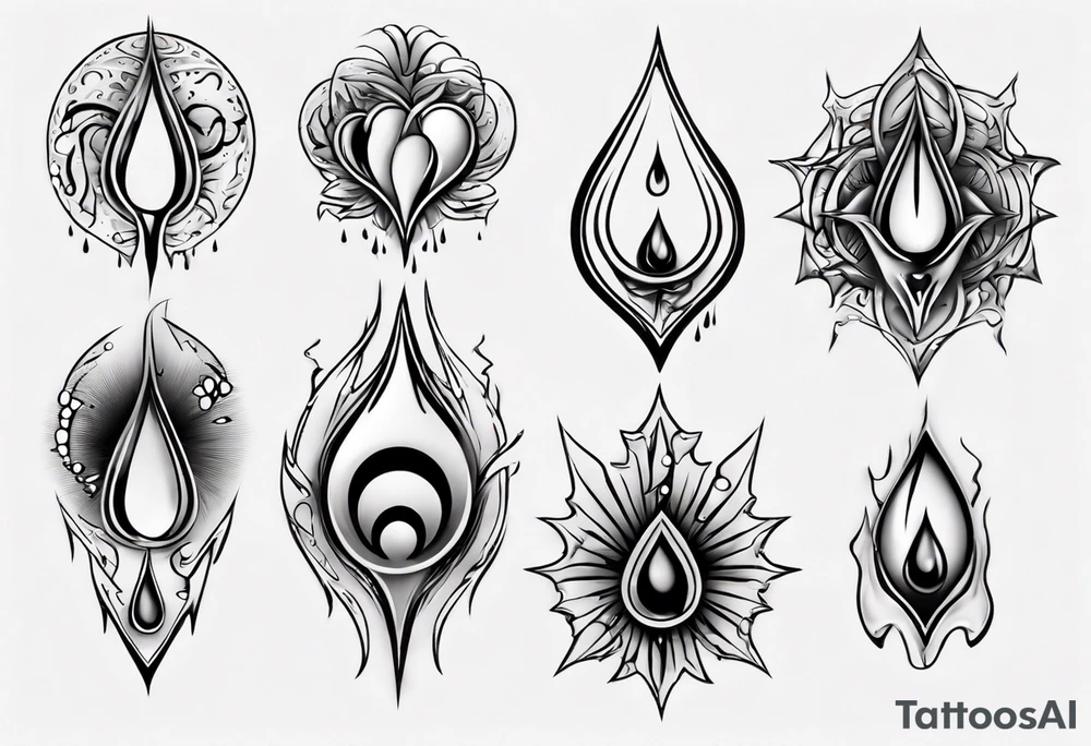 tears tattoo idea