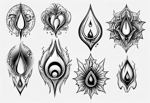 tears tattoo idea
