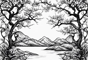 Tree branches tattoo idea