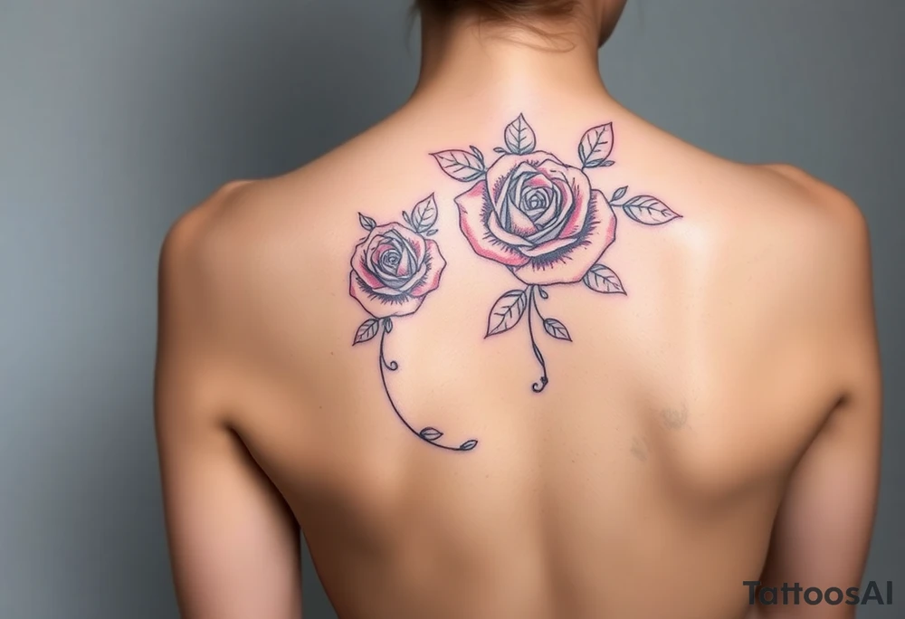 Im a twinky male and want a pretty tattoo on my upper thigh. I like roses, kisses, and hearts, and kink tattoo idea