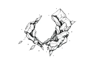 mind breaking open into space tattoo idea