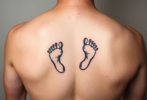 My children’s footprints tattoo idea