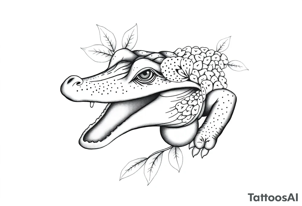 gator an oranges tattoo idea