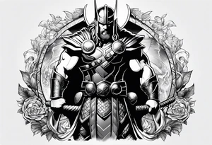 Thor im Kampf tattoo idea