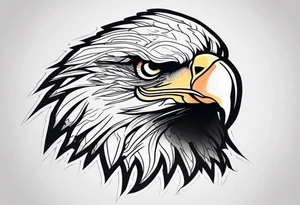 Tattoo of an Eagles head tattoo idea