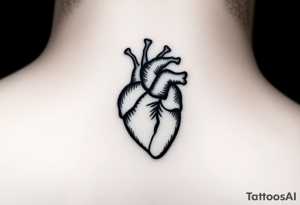 Thumbprint heart tattoo idea