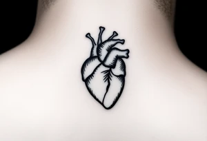 Thumbprint heart tattoo idea