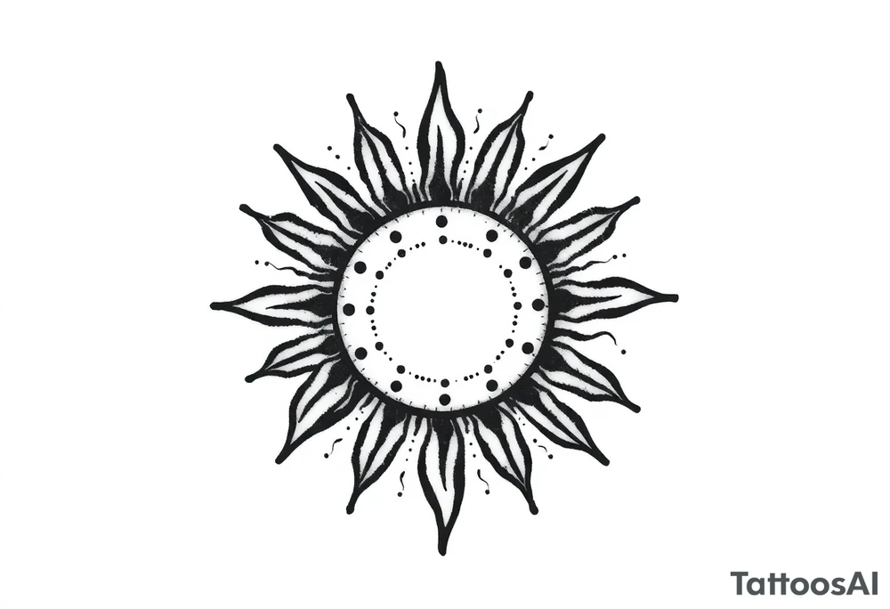 Sun tattoo idea