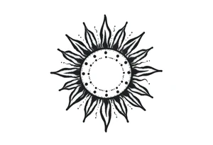 Sun tattoo idea