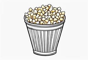 popcorn bucket tattoo idea