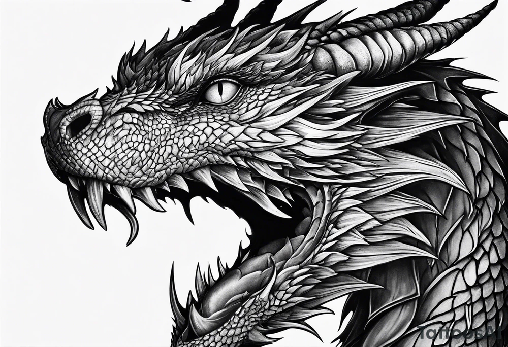 full arm sleeve Smaug the dragon tattoo idea