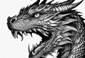 full arm sleeve Smaug the dragon tattoo idea