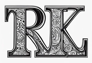 R G initial tattoo idea