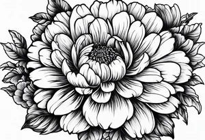 A stemless marigold tattoo idea