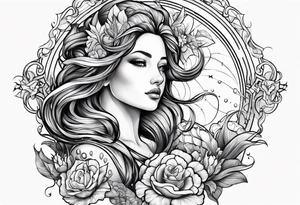 zodiac sign Aquarius tattoo idea