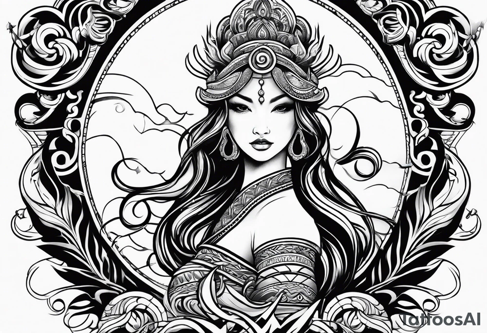 aquarius tribal tattoo tattoo idea