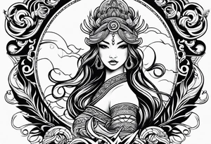 aquarius tribal tattoo tattoo idea