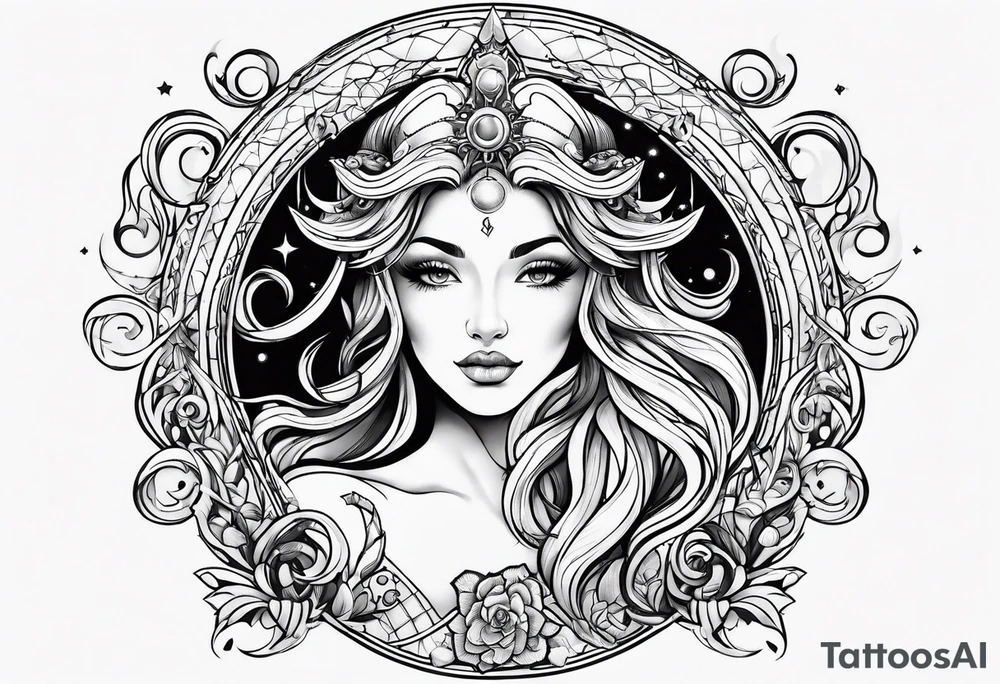 Aquarius zodiac tattoo idea