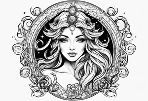 Aquarius zodiac tattoo idea