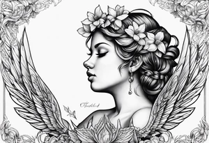 cherub tattoo her body tattoo idea