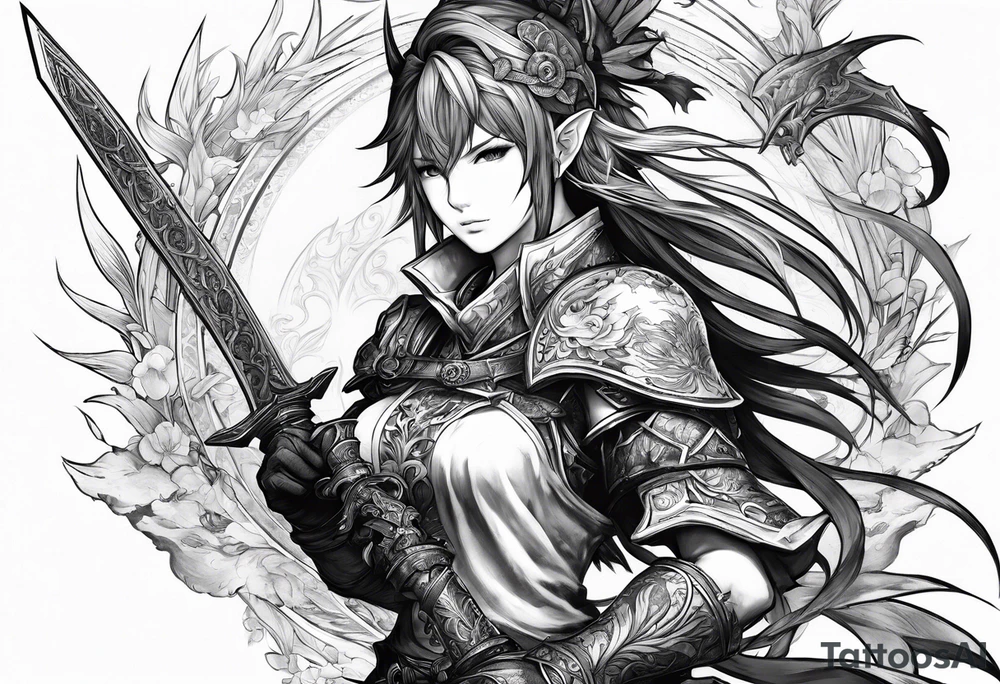 Final Fantasy XIV Warrior tattoo idea