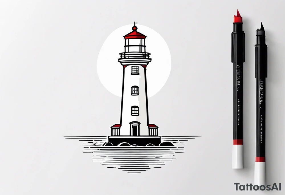 lighthouse tattoo idea