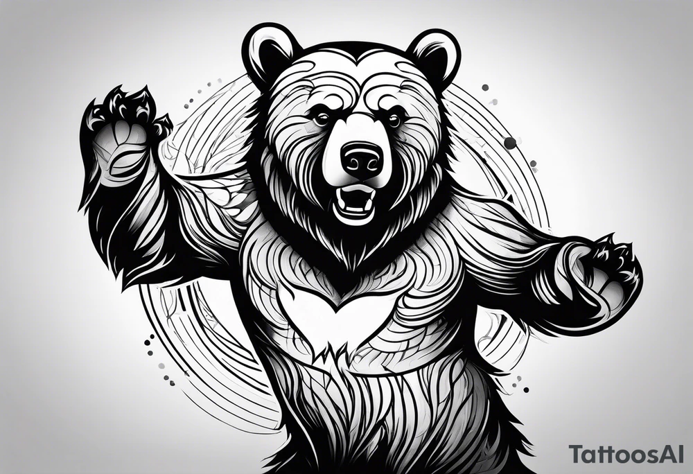 Dancing bear tattoo idea