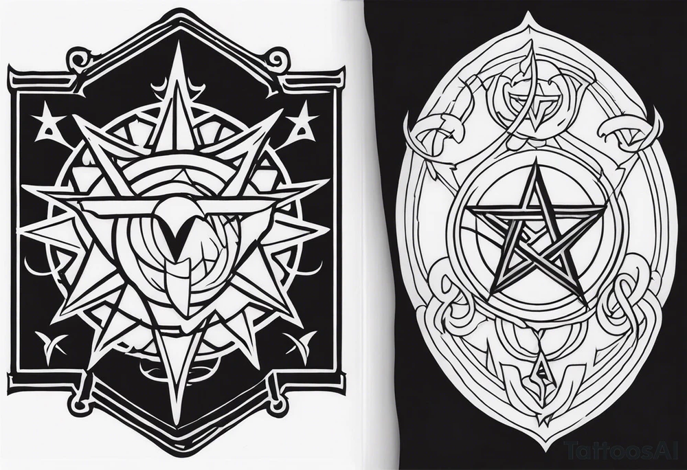 Satanic tattoo idea
