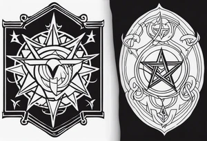 Satanic tattoo idea