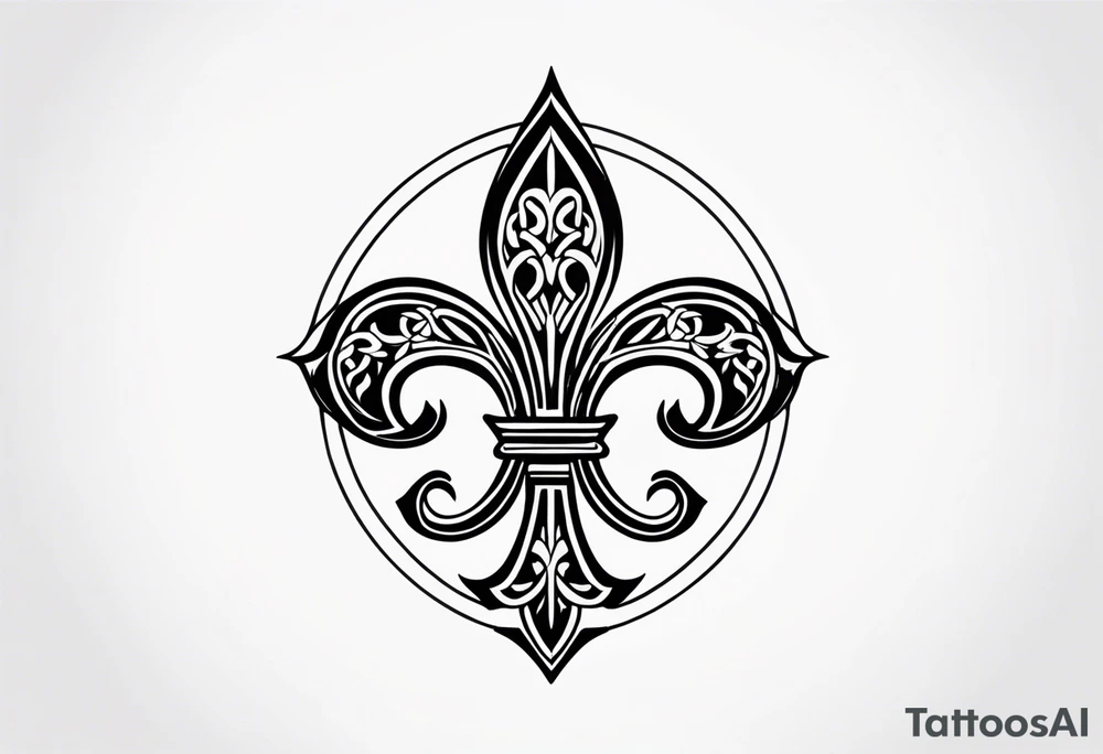 Fleur de lys celtique tattoo idea