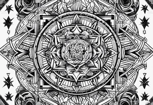 punk Geometric tattoo idea