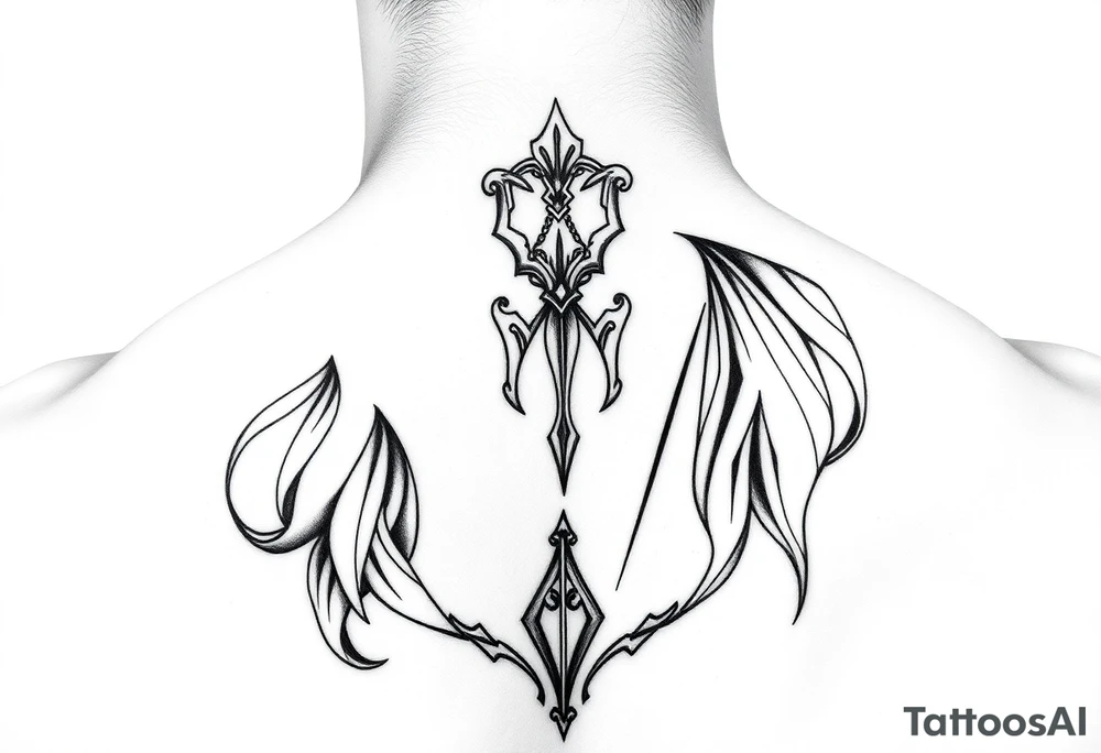 Feminine Christian jaw and throat tattoo tattoo idea